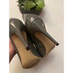 M. Gemi Grey Patent Leather Stiletto Heels Sz. 39 (US 8.5) Gray Photo 5