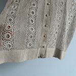 Vintage Crochet button up short sleeve shirt Photo 4