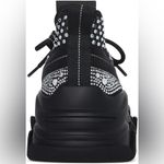 Steve Madden Women's Phantom Rhinestone Mesh Chunky Lace-Up Sneakers Size 8 NWOT Photo 2