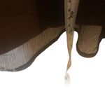 J.Crew Y2k Women Size 6 Brown Fairy Chiffon 100% Silk Double V Neck Midi Dress Photo 9