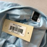 Ris-k  Sky Blue Lunar One Piece Swimsuit Hi Cut Open Back Ribbed M Photo 4