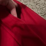 Allegra K Red Asymmetrical Tie Front Dress Photo 6