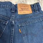 Levi's Vintage Levi’s Orange Tab Hi waisted shorts distressed cut size 9 dark wash boho Photo 4
