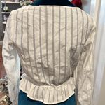 The Fifth Label , xs ladies white top stripes fully‎ lined in the front romantic Photo 4