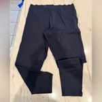 Hue  Navy Blue Ponte Leggings Size 1X Pull-On Stretch Wide Waistband Plus Photo 13
