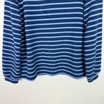Chico's NWT Zenergy Soft Scuba Stripe Long Sleeve Top Blue 0 Size Small NEW Photo 2