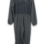 Blush Noir - Black Crochet Back Jumpsuit - Medium Photo 1