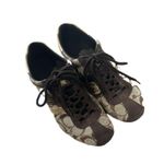 Coach Women's Katelyn Brown Signature Canvas Shoes Size 6.5 Photo 1