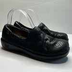 Alegria  Black Textured Slip-On Shoes 41 Photo 1