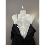 Vintage Kappi Dress Womens Small Black Lace Peplum Midi Cocktail Made USA 80s Photo 10