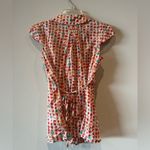 Anthropologie  Peter Pan color, cap sleeve button front adorable blouse size XS Photo 4