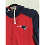 NFL  Offical Team Apparel Patriots Red Blue Full Zip Womens Hoodie Sz Medium Photo 3