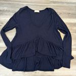 Altar'd State Altar’d State NWT Size medium, cropped, ruffle, thermal style long sleeve shirt, pit to pit is 21, length in front is 19, back is 24 Photo 4