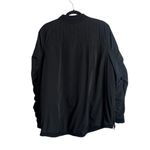 LOGO By Lori Goldstein Size Xl Bomber Jacket Black Full Zip Quilted Liner Photo 4