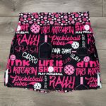 Skort Obsession 17” High Rise Pickleball Tennis Golf Skirt Skort Black Pink XL Photo 0