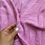 Anthropologie Celia Gauzy Cotton Pink Romper Size S Bohemian Beach Coastal Photo 5