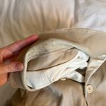 Reversible leather trench jacket coat beige nuetral Tan Size M Photo 4