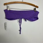 PacSun swim eco purple textured bandeau bikini top women’s size XL beach new Photo 2