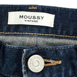 MOUSSY VINTAGE Ankle Boyfriend Distressed Jeans Dark Wash Denim Premium Size 27 Blue Photo 4