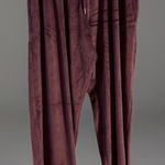 PINK - Victoria's Secret Victoria's Secret Pink NWT Velvet Velour Maroon Sweatpants Medium Y2K Retro Photo 0