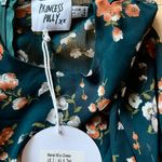 Princess Polly Floral Mini Tea Dress in Teal Photo 4