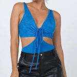 Princess Polly Blue Bodysuit Photo 0