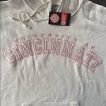 J. America Women’s White Embroidered ‘University Cincinnati ’ Hoodie Size L NEW Photo 6