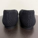 Vivaia Black Margot Open Knit Square Toe V Cut Opening Slip On Flats 40.5 9 9.5 Photo 7