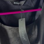 Allegra K NWT Women’s Black Faux Suede Sleeveless Pinafore Dress - Small Photo 6