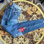 ZARA TRAFALUC DENIMWEAR EMBROIDERED JEANS SZ: 4. Photo 4