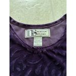 Vintage Crushed Velvet Top Womens Large Purple 90s Stretch Whimsigoth Photo 4