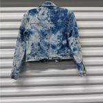 Womens Denim Jacket XS Blue Tie Dye Cropped Y2K Indie BB Dakota By Steve Madden Photo 4