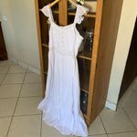 White maxi tier lace dress Size L Photo 1