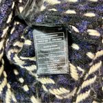 Cupcakes and Cashmere Women’s Woven Tweed Fringe Jacket Black White Large FLAW Photo 4