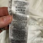 Guess  White Denim Jeans Bow Hem Womens 34 Gold‎ Logo Stretch Photo 7