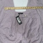 Nasty Gal NWT  Sz 10 High Waisted Tapered Check Pants In Lilac Photo 6