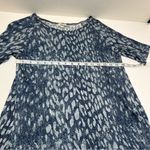 L'Agence L’Agence Blue Printed Swing Dress Womens Size Small Stretch Short Sleeve *FLAW* Photo 4