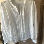 Calvin Klein  Women's tone on tone Polka Dot Blouse large Photo 0