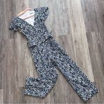 Tanya Taylor Tanya‎ Taylor Avalon jumpsuit linen blend blue floral print women’s size 0 Photo 2