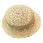 Tilley Raffia Palm Straw Sun Hat Woven Cloche Women's Size Medium Tan Photo 2