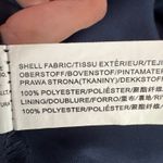 Moon River Navy Polka Dot Midi Dress Small Sheer Long Sleeve Ruffle Tie Belt Photo 10