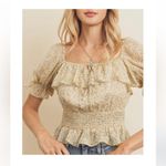 Dress Forum  size medium cropped Smocked top Photo 1