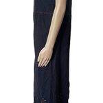 John Paul Richard Uniform Vintage 90s Whimsygoth Linen Embroidered Floral Dress Photo 3