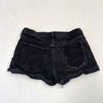 Abercrombie & Fitch High Rise Mom Denim Jean Shorts Distressed Black size 12/31 Photo 2