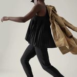 Athleta Swing Forward Pleated Tank, Black, L Photo 1