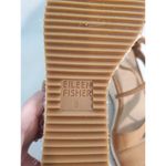 Eileen Fisher Wanda Nubuck Leather Tan Strappy Wedge Espadrille Sandals.s48 Photo 4