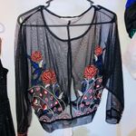 Hippie Laundry Beautiful embroidered mesh blouse  Photo 0
