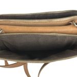 Madewell  Twin Pouch Brown 100% Leather Adjustable Strap Crossbody Bag B8359 Photo 5