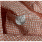 Vineyard Vines  Shirt Women Small‎ Orange White Gingham Seersucker Casual Coastal Photo 7