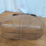 Coach Brown Leather 9544 Tote Styled Satchel Purse Photo 3